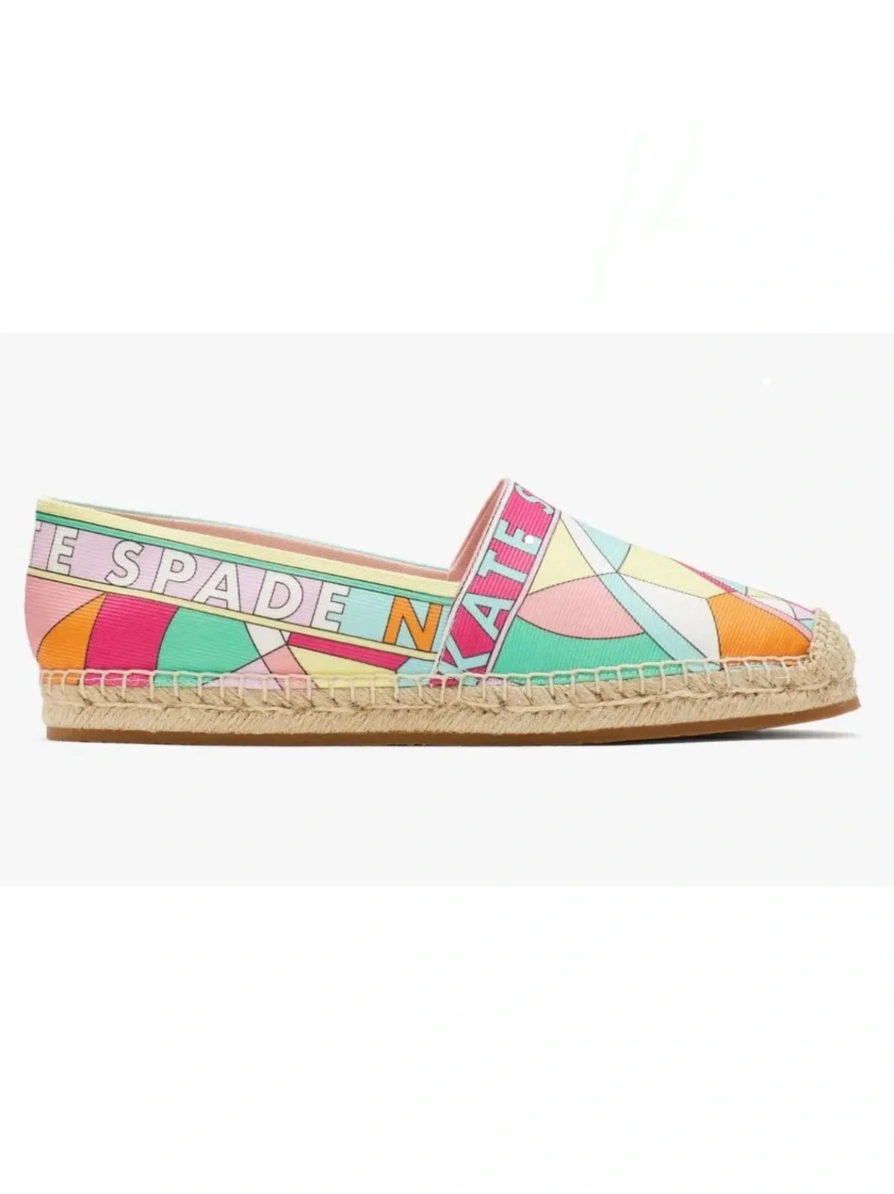 NWOB Kate Spade Multicolor Geo Sun Espadrilles Size 7